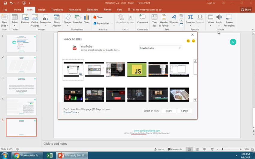 How do i embed youtube video into microsoft powerpoint for mac presentation free